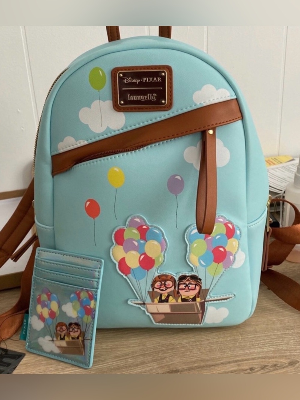 Loungefly Disney Pixar Up Mini Backpack and Matching Card Holder
